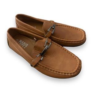 Mario Lopez faux leather slip on shoes